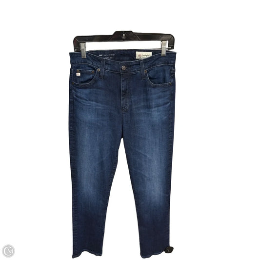 Jeans Straight By Adriano Goldschmied In Blue Denim, Size: 10