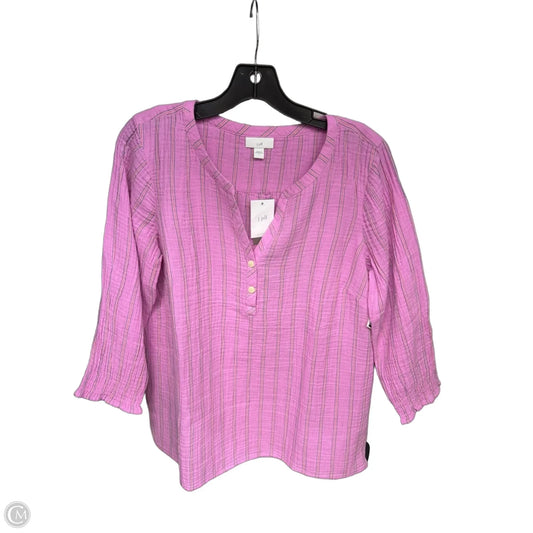 Top Long Sleeve By J. Jill In Pink, Size: S