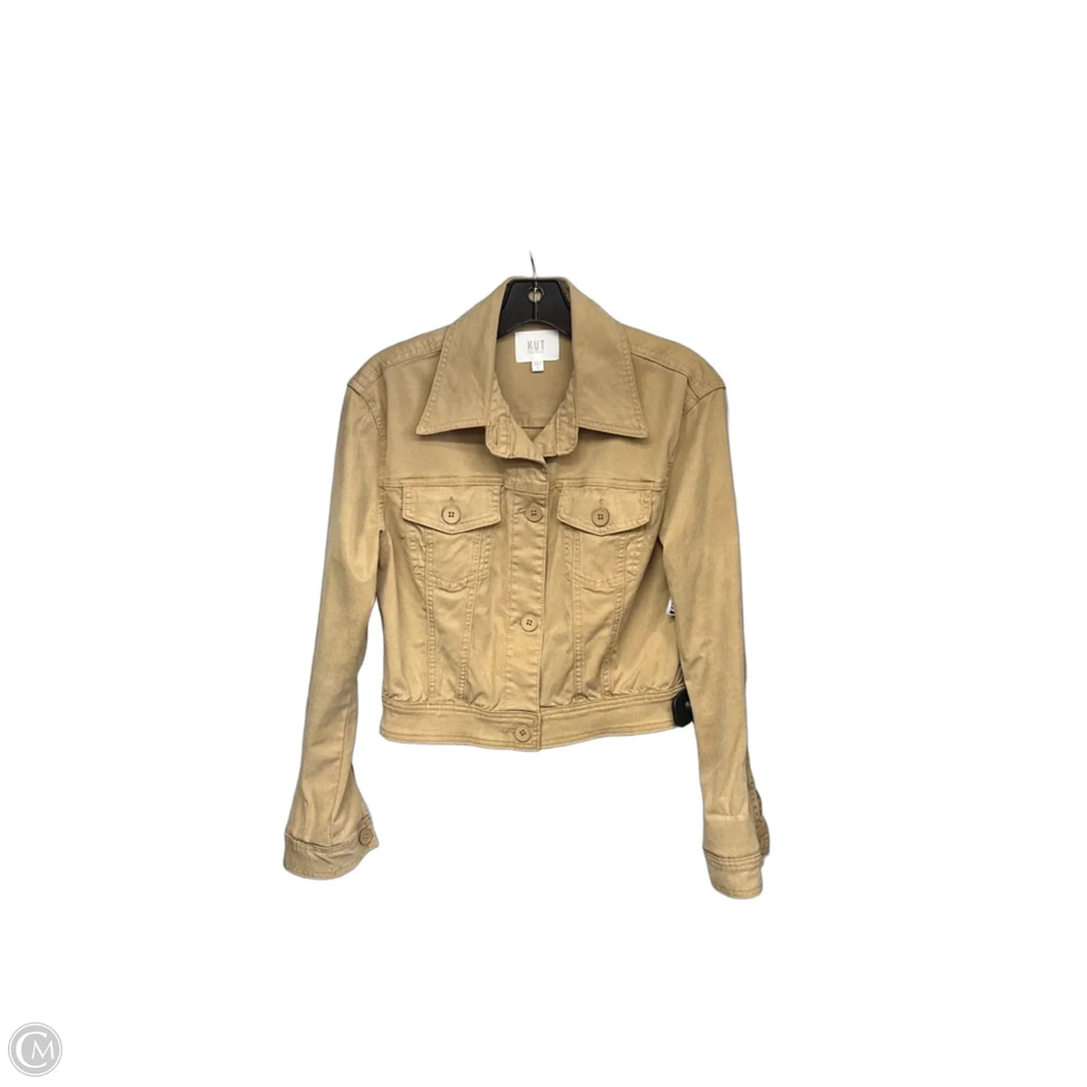 Jacket Denim By Kut In Tan, Size: S