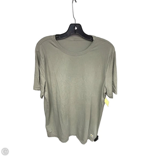 Athletic Top Short Sleeve By Vuori In Green, Size: L