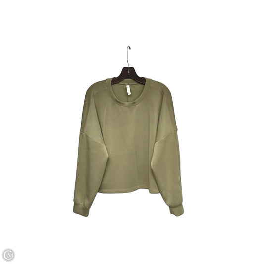 Athletic Sweatshirt Crewneck By Zella In Green, Size: L