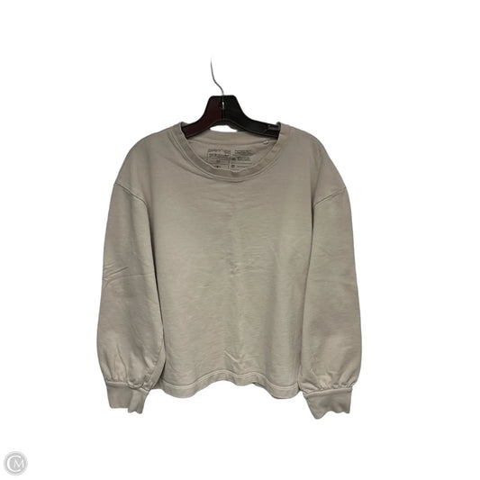 Athletic Sweatshirt Crewneck By Patagonia In Beige, Size: M