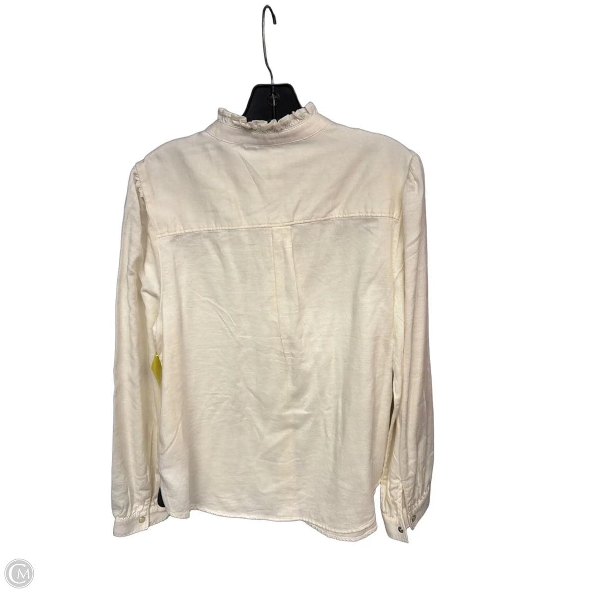 Top Long Sleeve By Gap In Cream, Size: L
