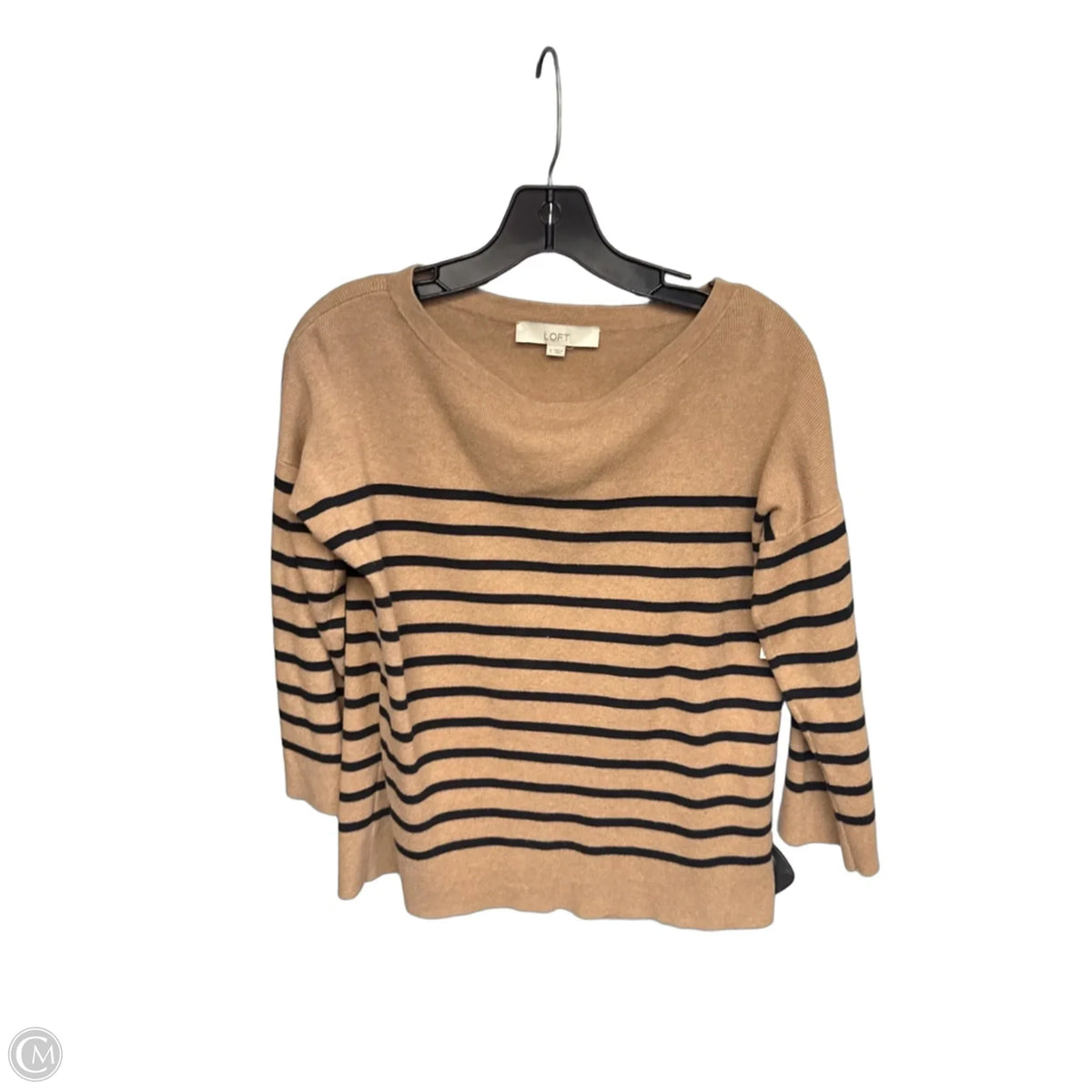 Sweater By Loft In Black & Tan, Size: S