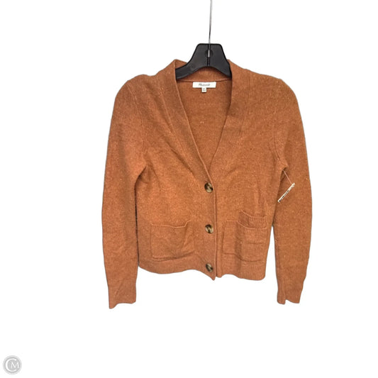 Cardigan By Madewell In Orange, Size: Xxs