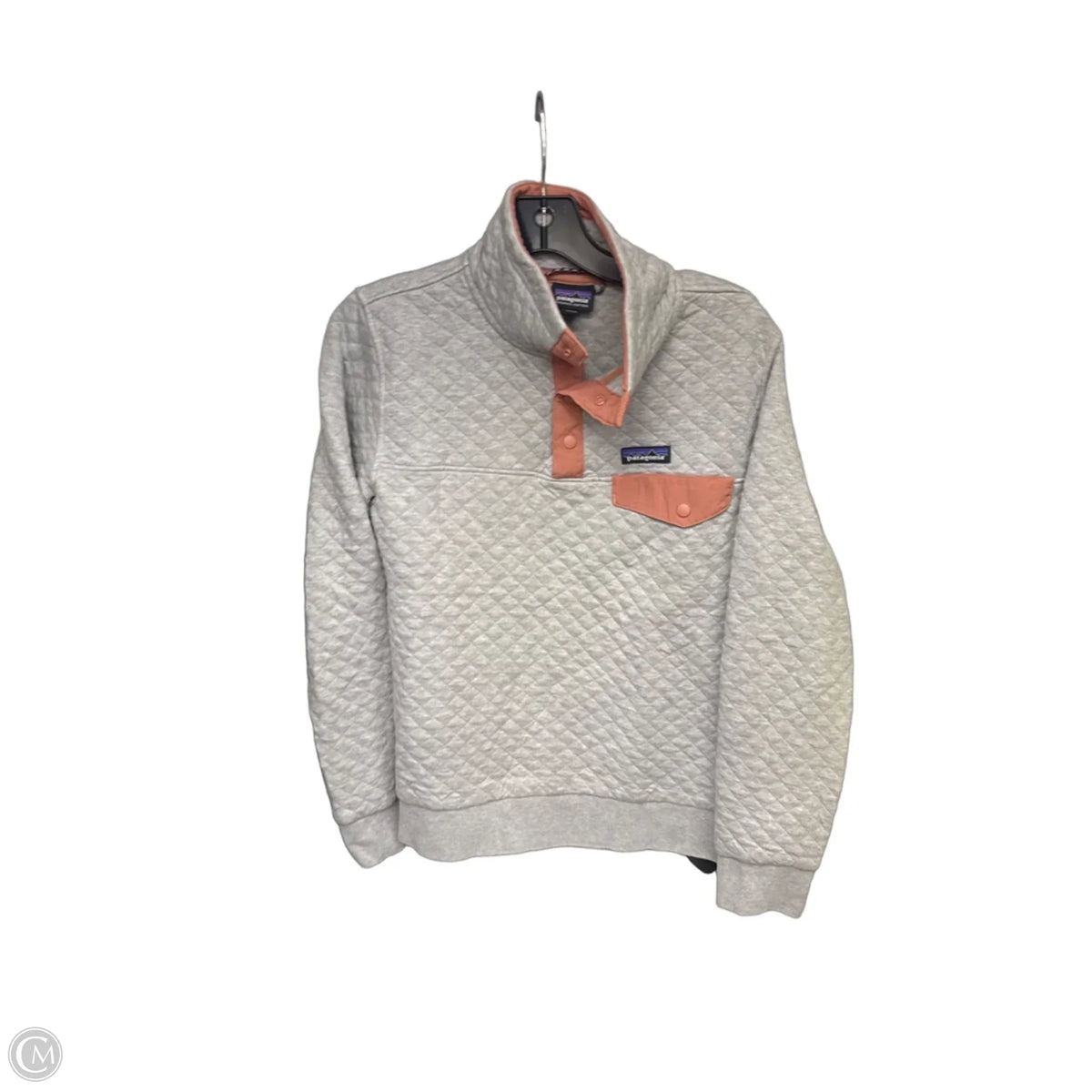 Athletic Jacket By Patagonia In Grey, Size: S