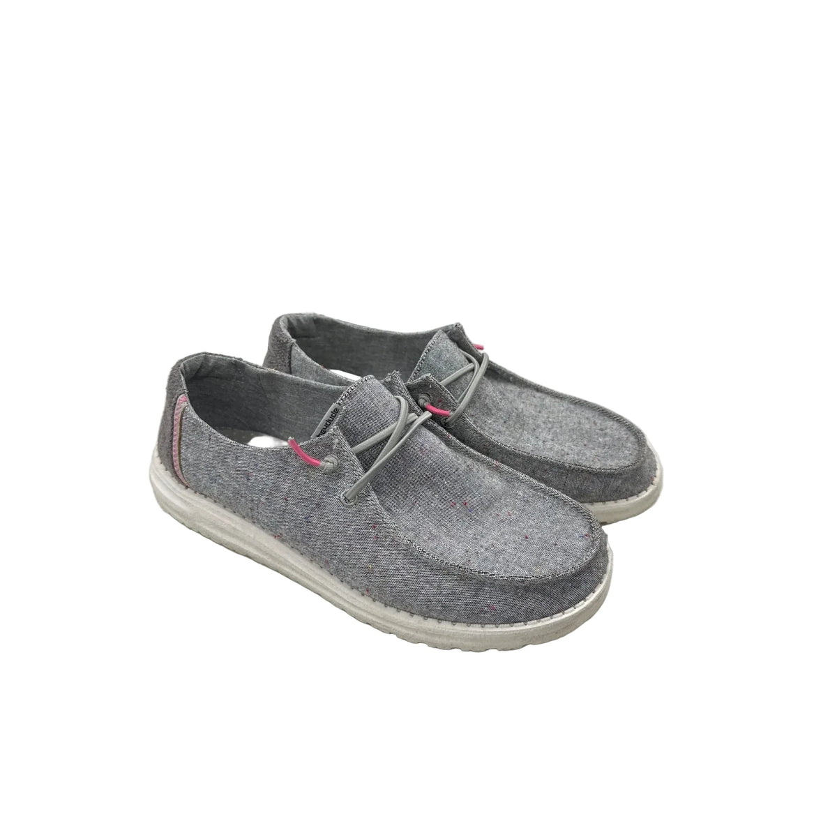 Shoes Flats By Hey Dude In Grey, Size: 10