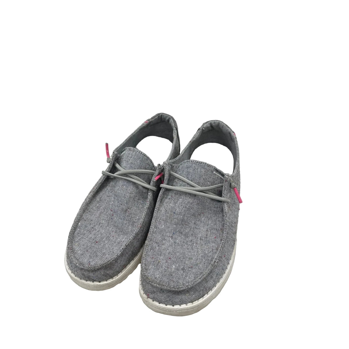 Shoes Flats By Hey Dude In Grey, Size: 10