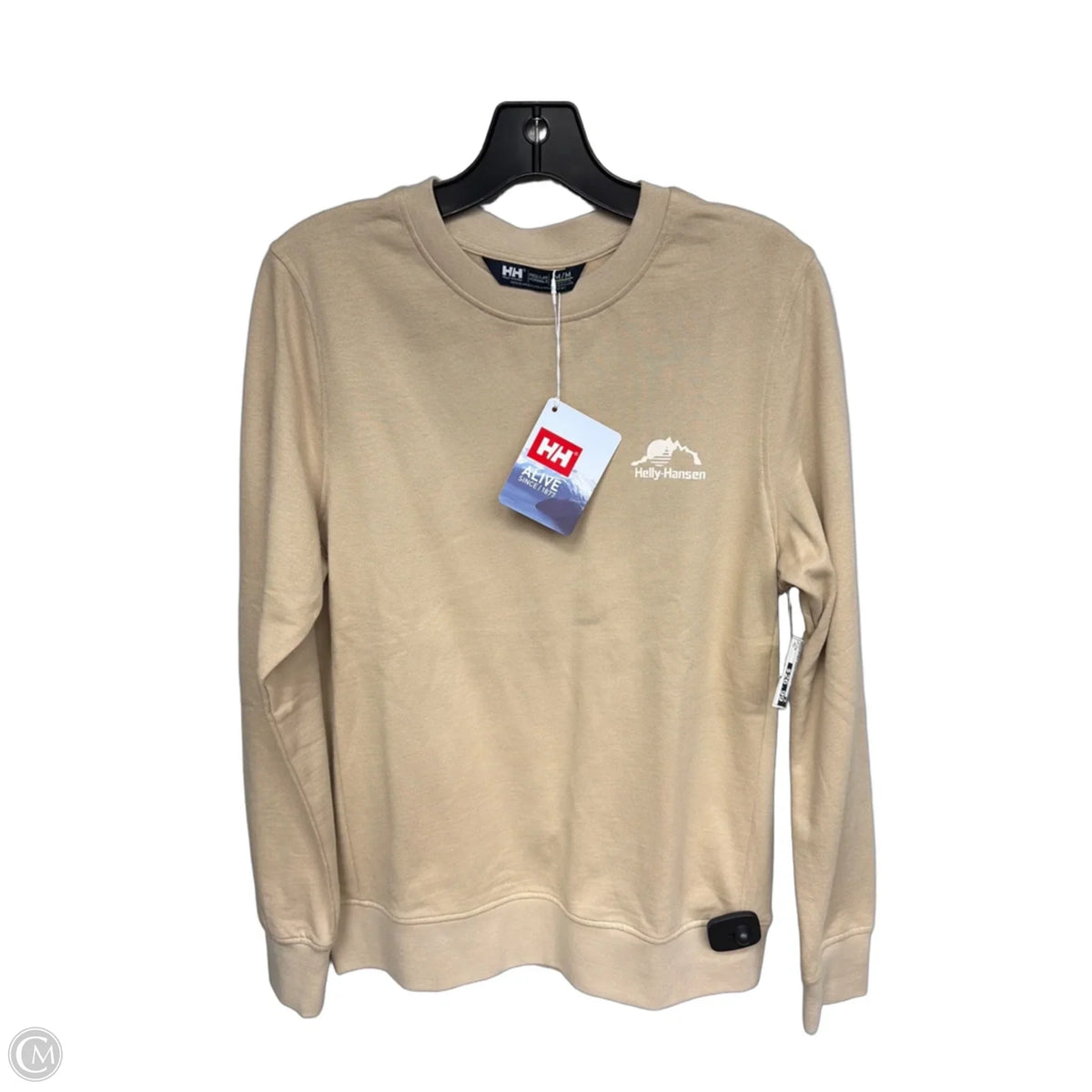 Athletic Sweatshirt Crewneck By Helly Hansen In Tan, Size: M