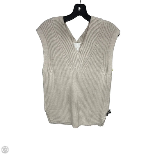 Vest Sweater By H&m In Cream, Size: Xs