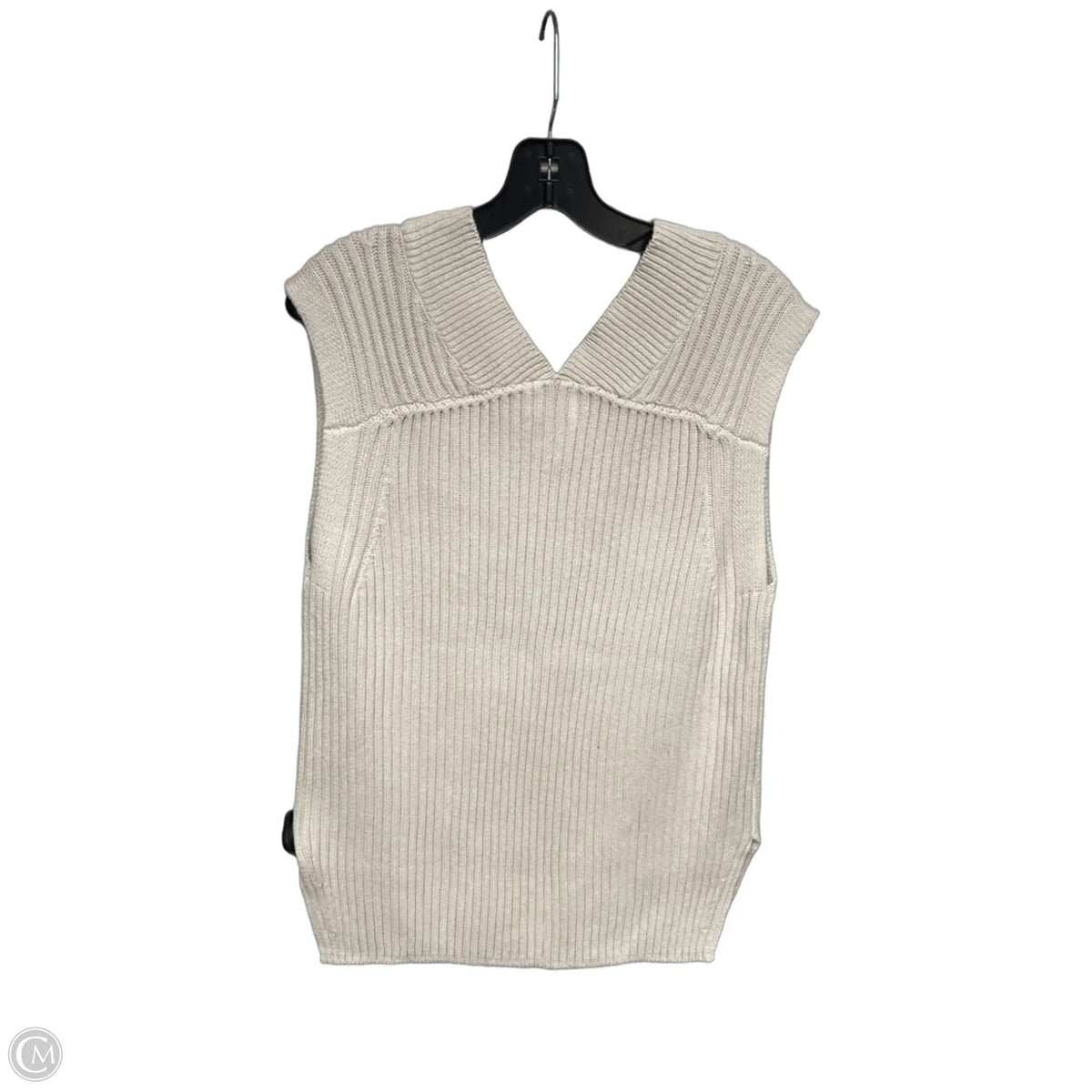 Vest Sweater By H&m In Cream, Size: Xs