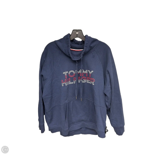 Sweatshirt Crewneck By Tommy Hilfiger In Navy, Size: 1x