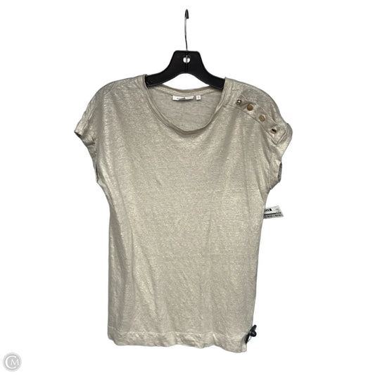 Top Short Sleeve By Chicos In Gold, Size: S