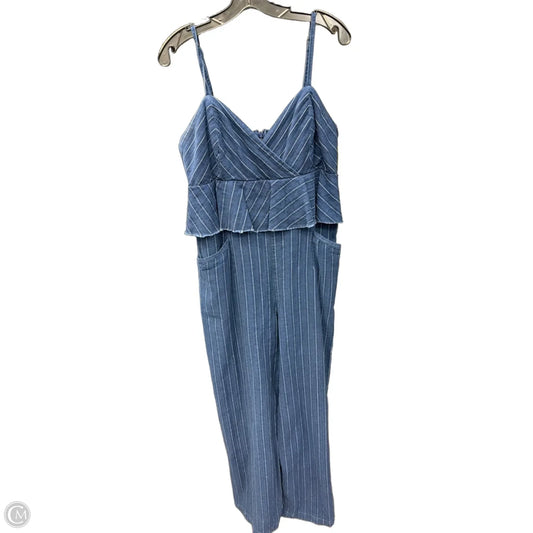 Jumpsuit By Anthropologie In Blue Denim, Size: L