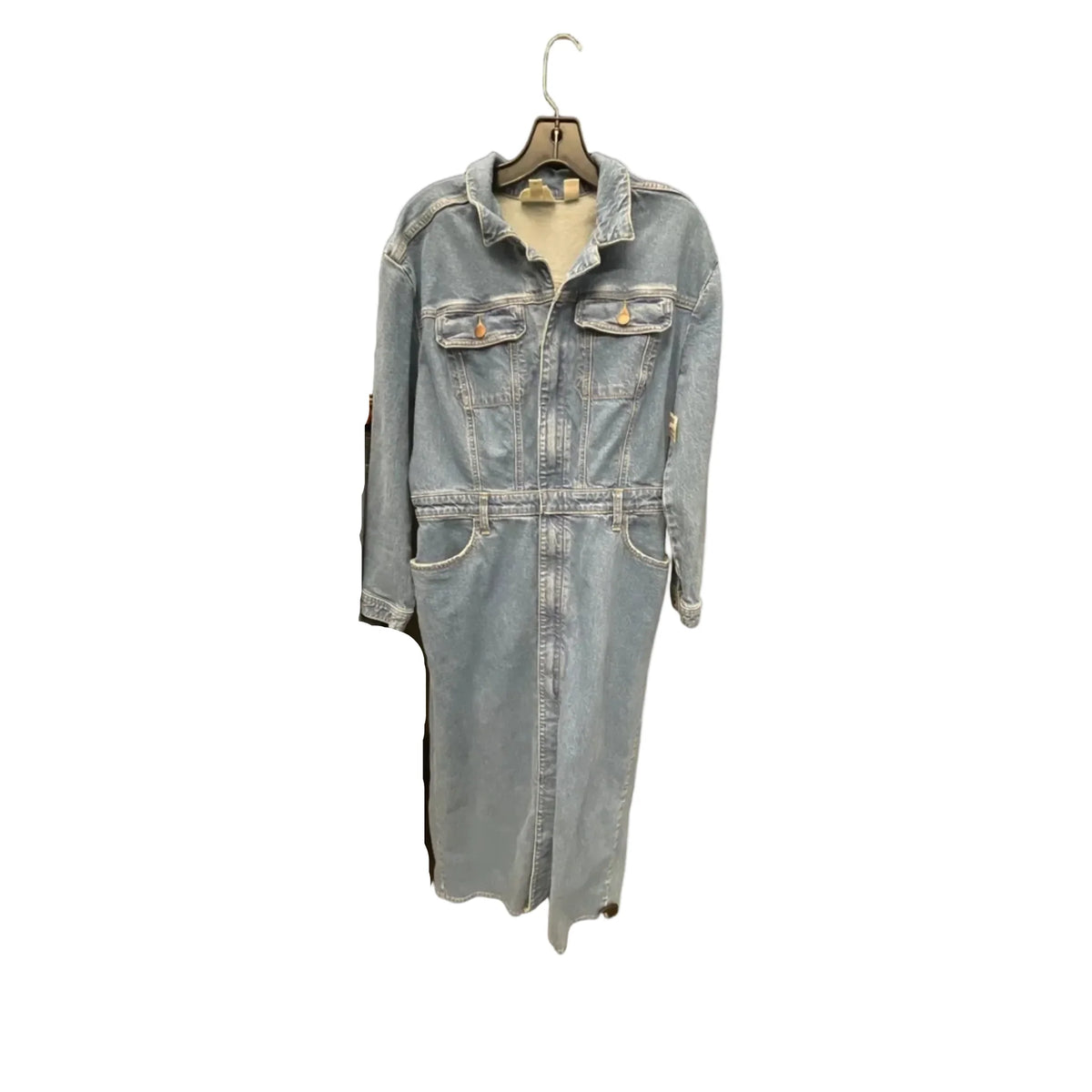 Dress Casual Maxi By Universal Thread In Blue Denim, Size: 12