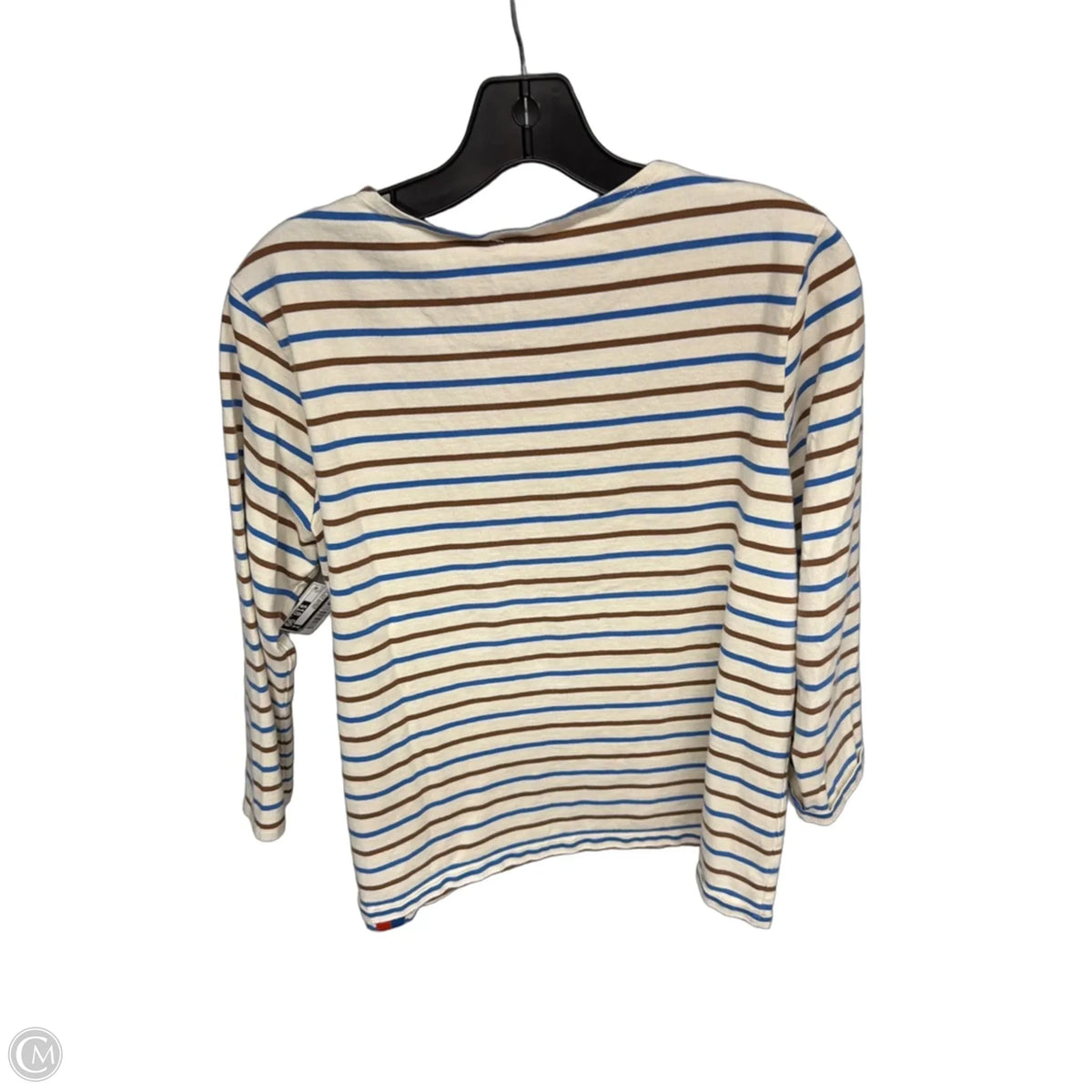 Top 3/4 Sleeve By Kule In Striped Pattern, Size: L