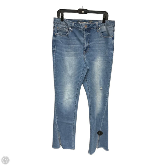 Jeans Boot Cut By 7 For All Mankind In Blue Denim, Size: 14