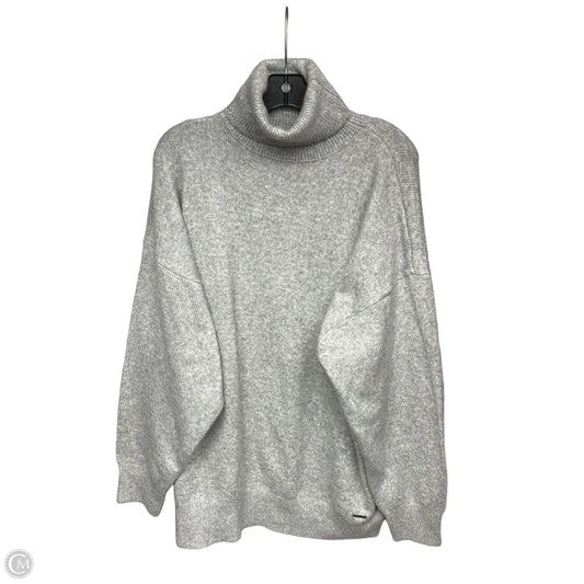 Sweater By Calvin Klein In Grey, Size: Xl