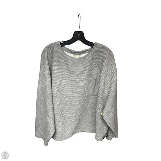 Top Long Sleeve By A New Day In Grey, Size: L