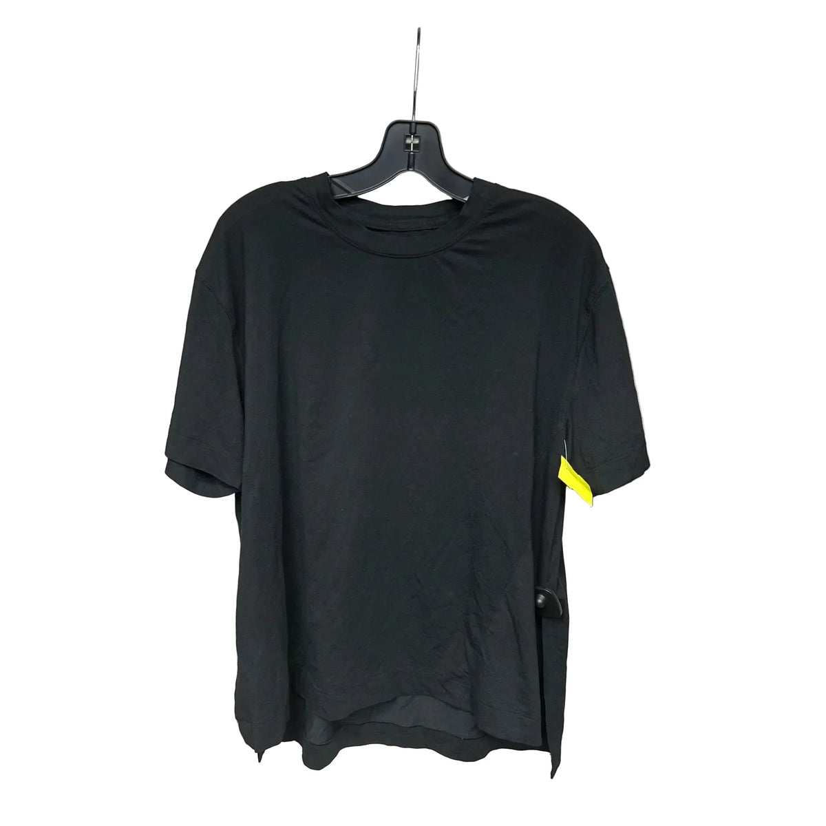Athletic Top Short Sleeve By Ypb In Black, Size: L