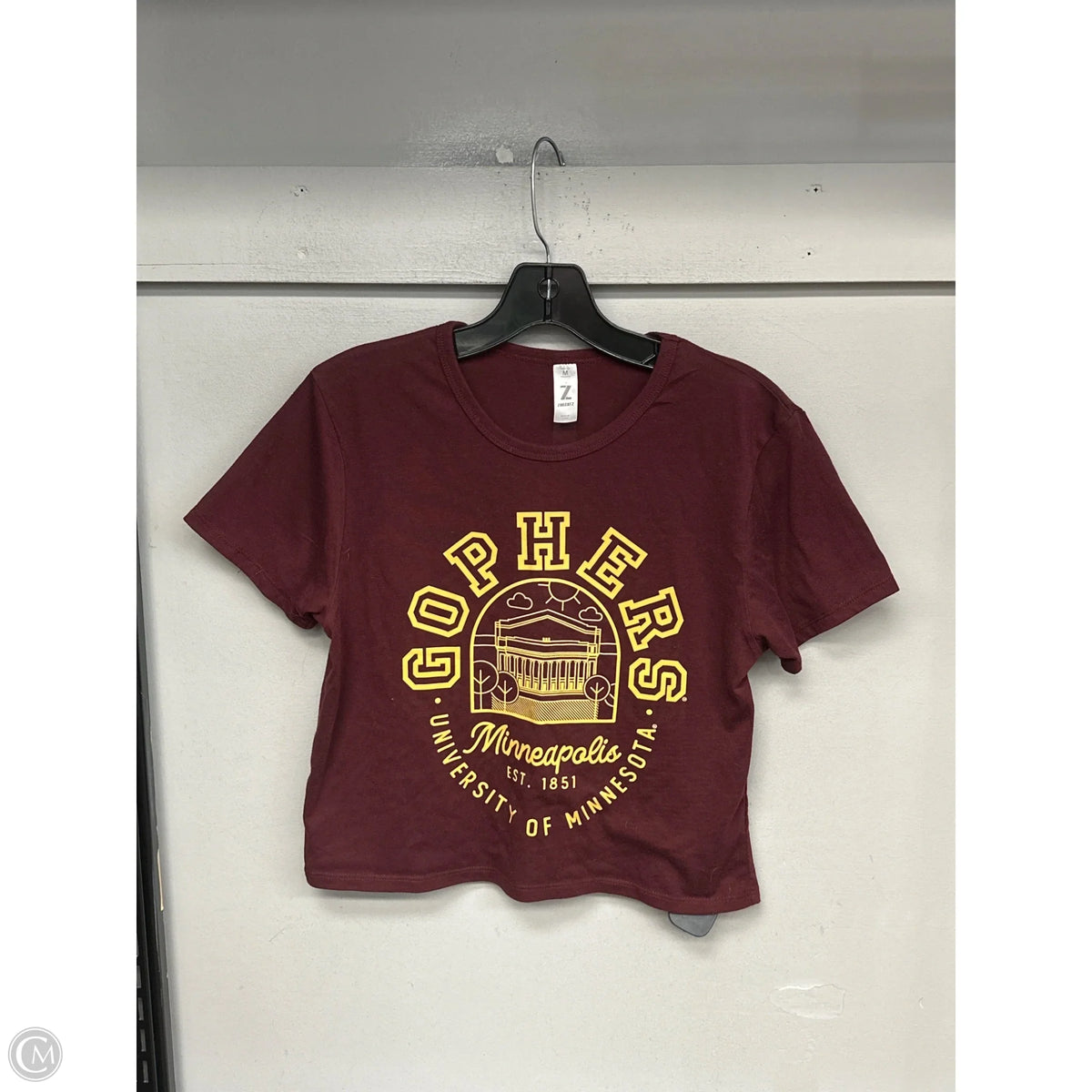 Athletic Top Short Sleeve By Clothes Mentor In Maroon, Size: M