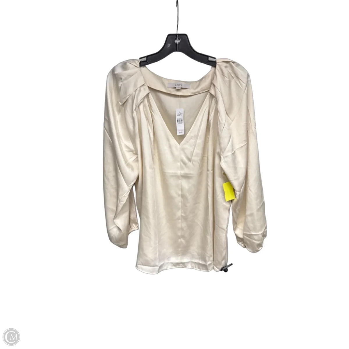 Top Long Sleeve By Loft In Beige, Size: L