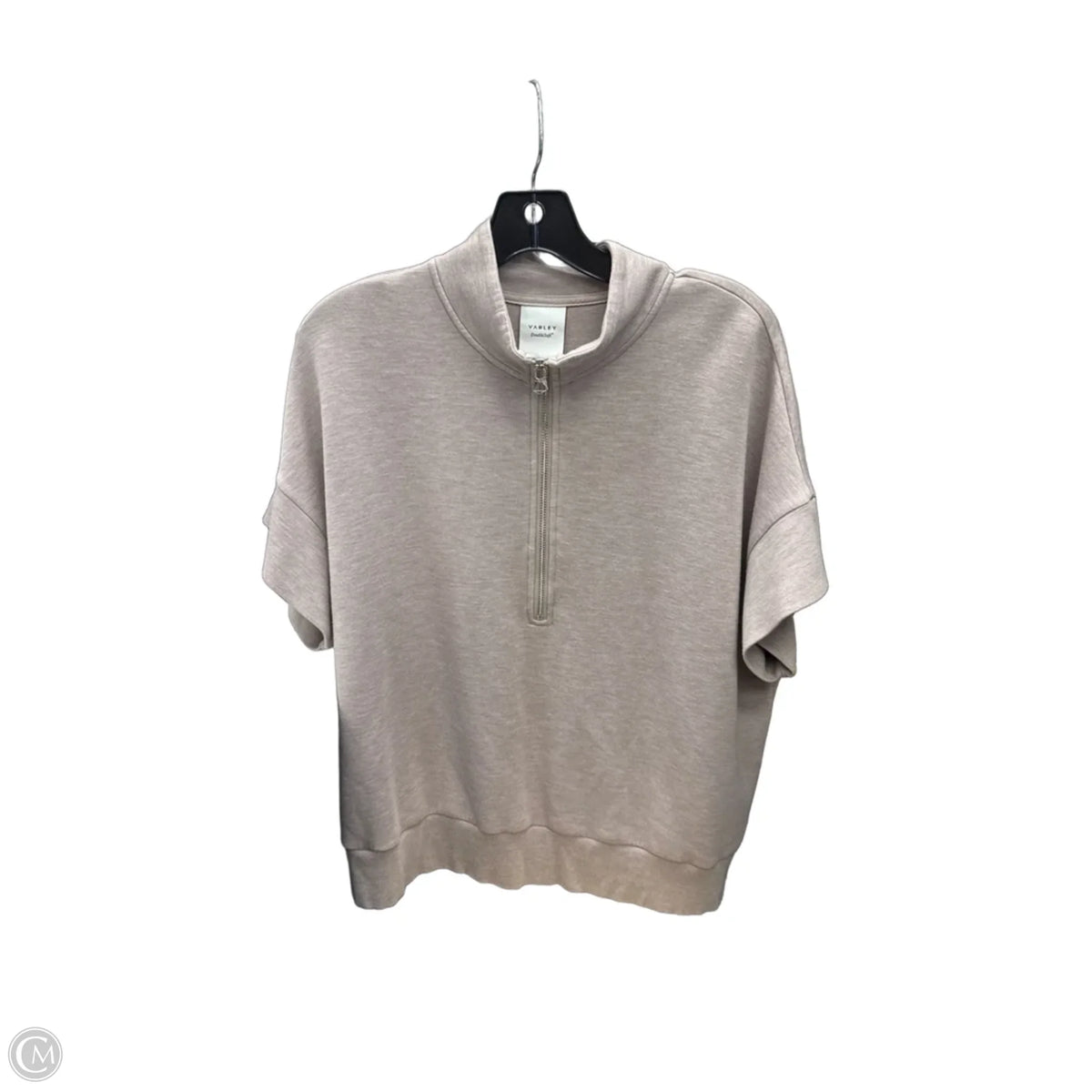 Top Short Sleeve By Varley In Brown, Size: L