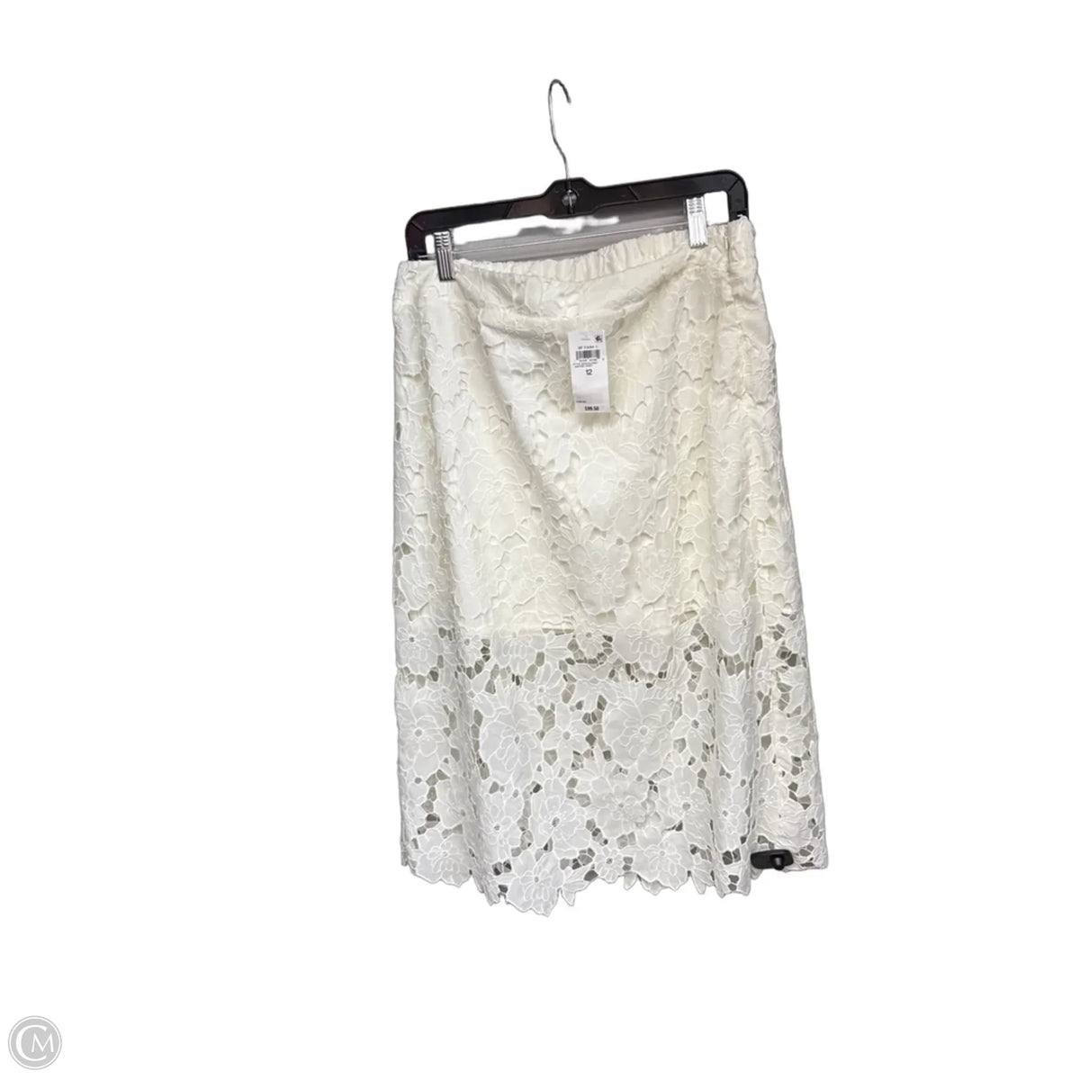 Skirt Midi By On 34th In Cream, Size: 12