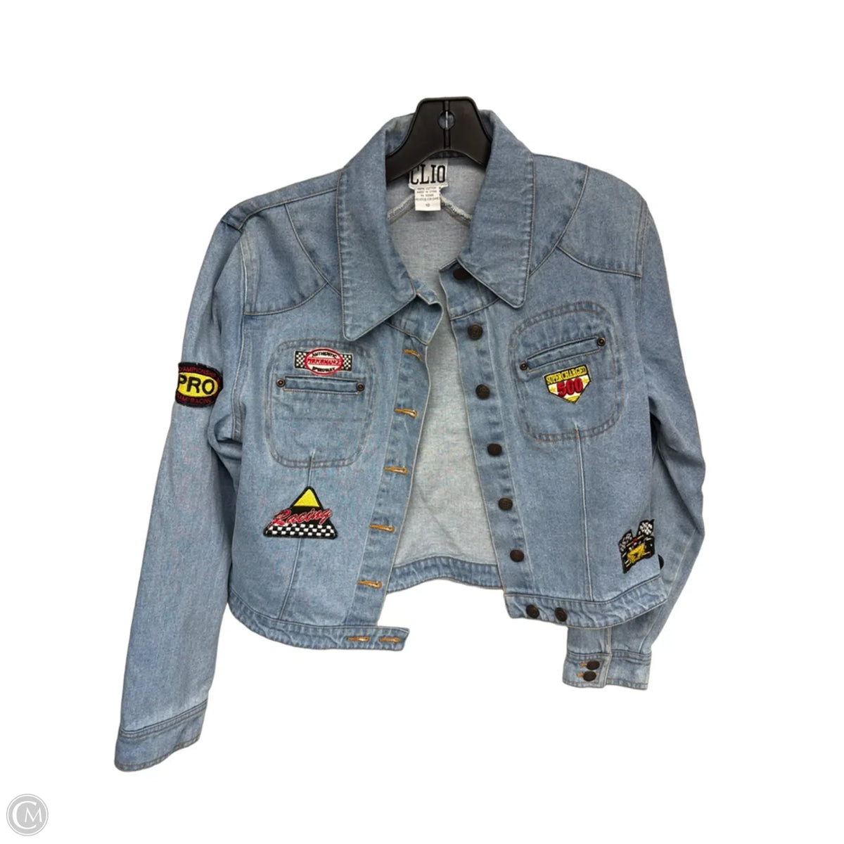 Jacket Denim By Clio In Blue Denim, Size: 10