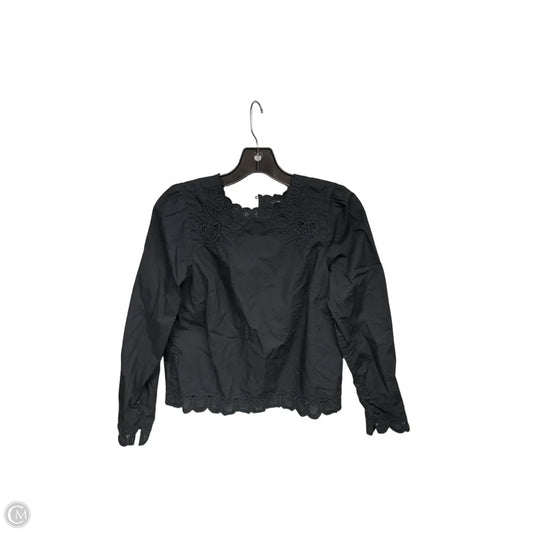 Top Long Sleeve By Madewell In Black, Size: Xs