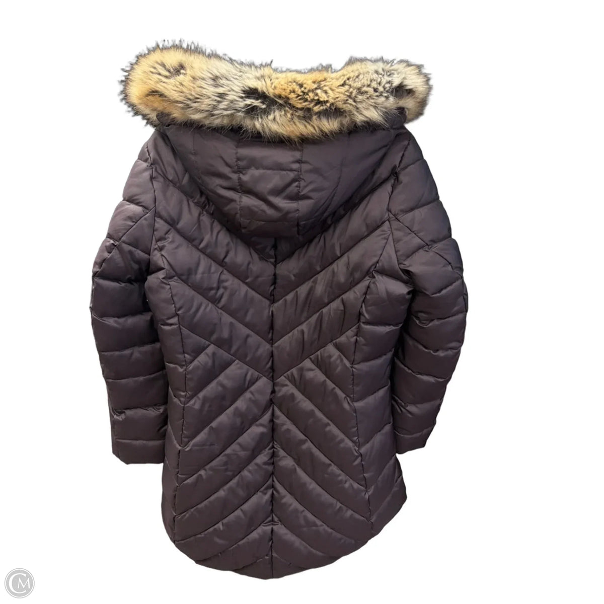 Jacket Puffer & Quilted By Lands End In Purple, Size: L