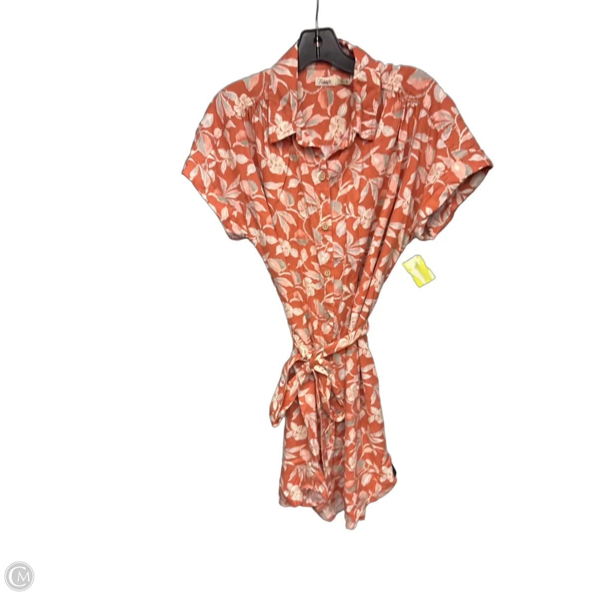 Dress Casual Short By Faherty In Orange, Size: M