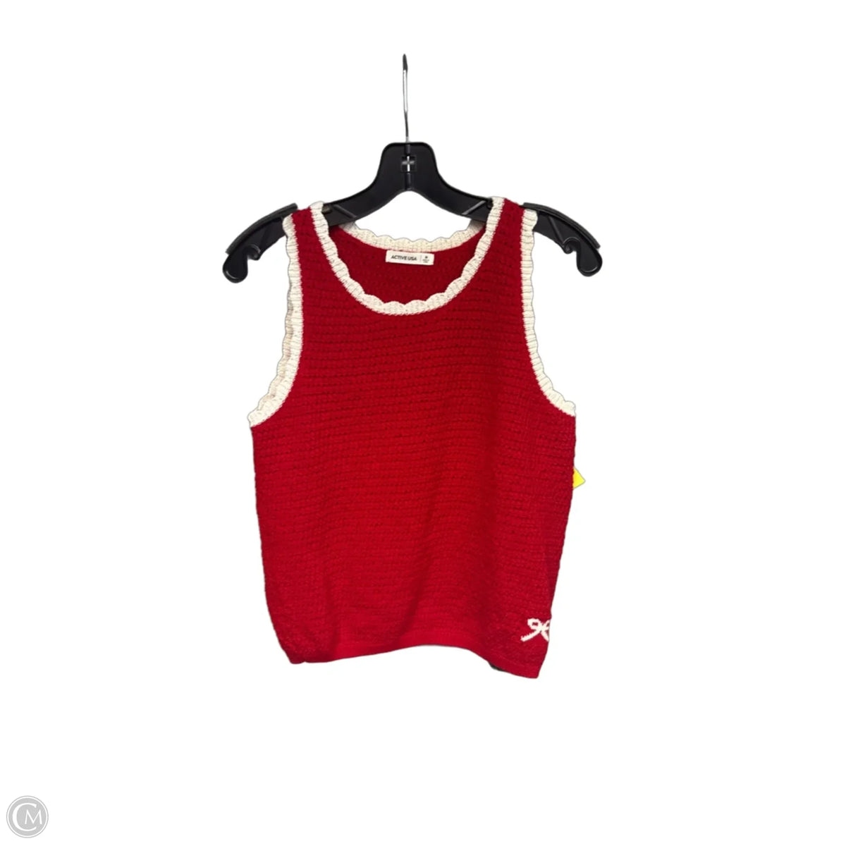 Top Sleeveless By Active Usa In Red, Size: M