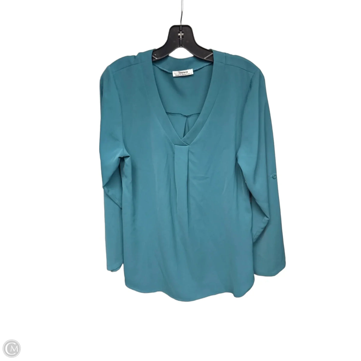 Top Long Sleeve By Clothes Mentor In Teal, Size: M