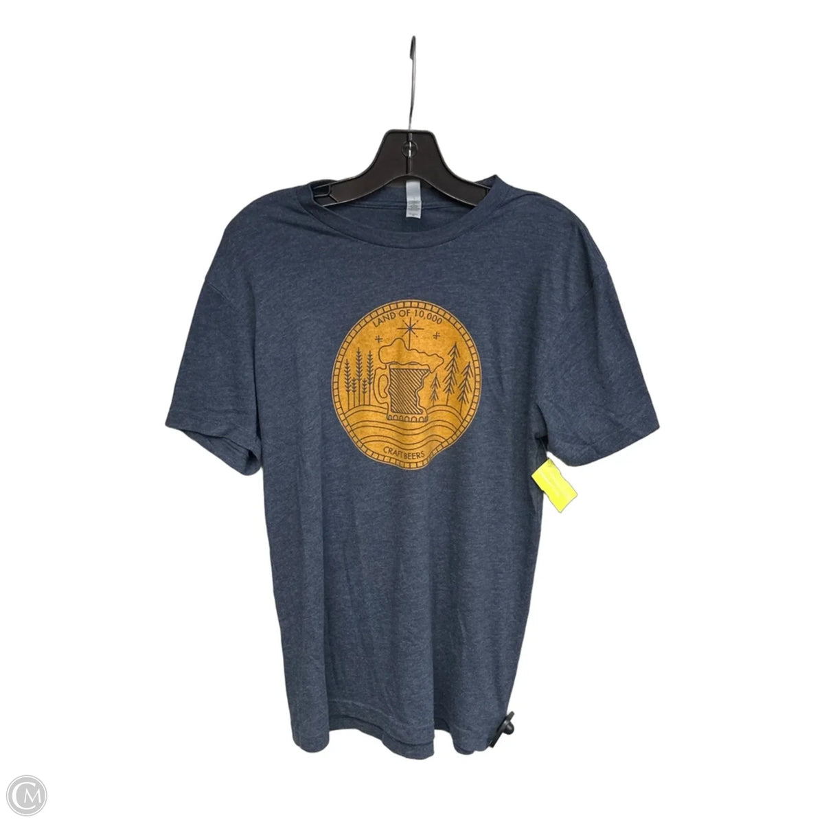 Top Short Sleeve Basic By Next Level In Blue & Orange, Size: M