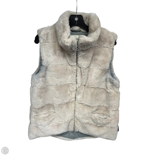 Vest Faux Fur & Sherpa By Dylan In Beige, Size: L