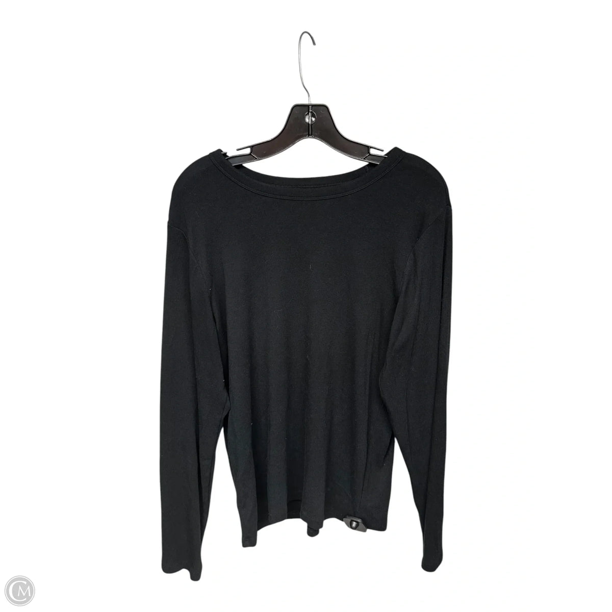 Top Long Sleeve Basic By Gap In Black, Size: Xl