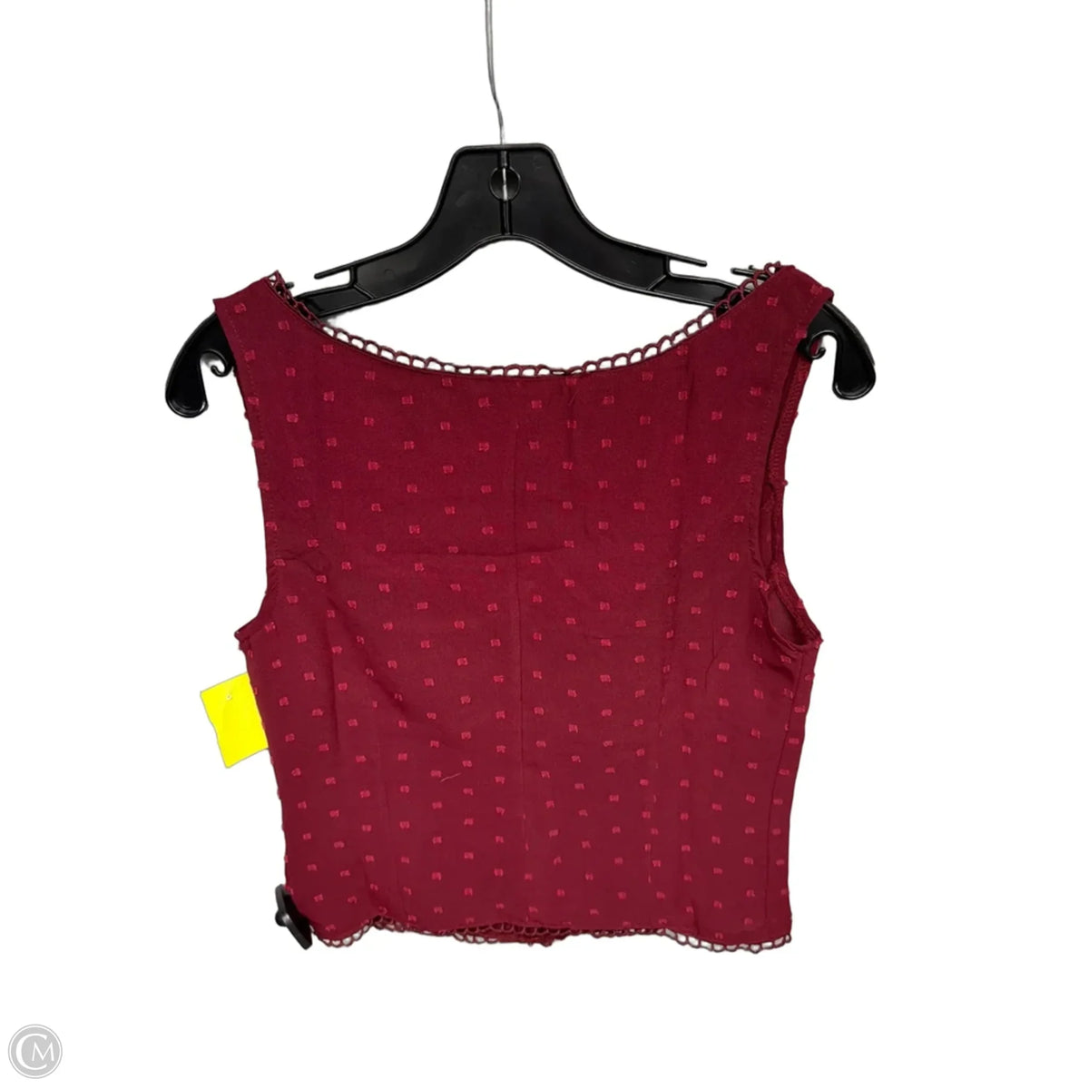 Top Sleeveless By Dazy In Red, Size: M