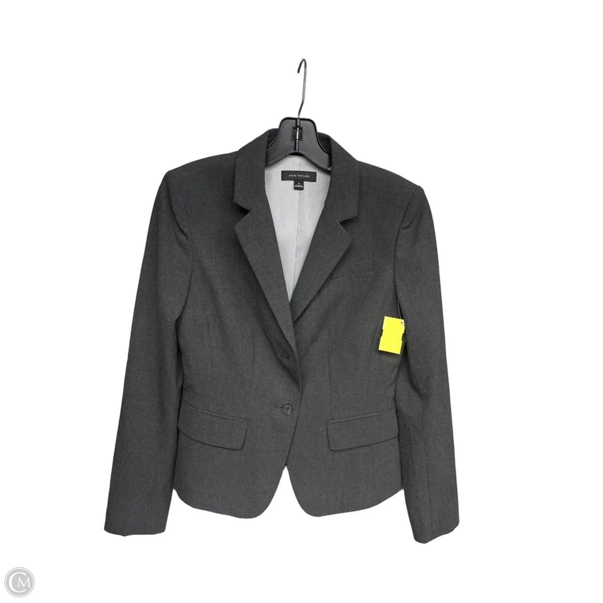 Blazer By Ann Taylor In Grey, Size: 4