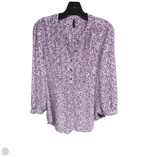 Top Long Sleeve By Not Your Daughters Jeans In Purple, Size: M