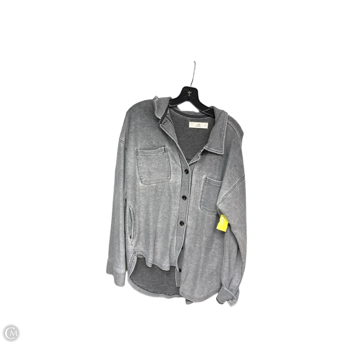 Top Long Sleeve By Thread And Supply In Grey, Size: L
