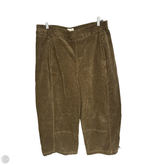 Pants Corduroy By Pilcro In Green, Size: L