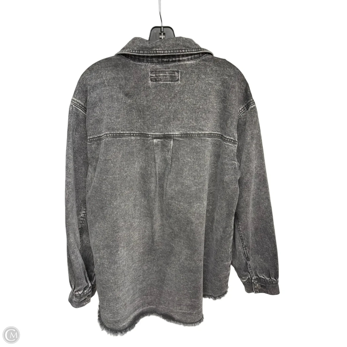 Jacket Shirt By Maurices In Black, Size: L