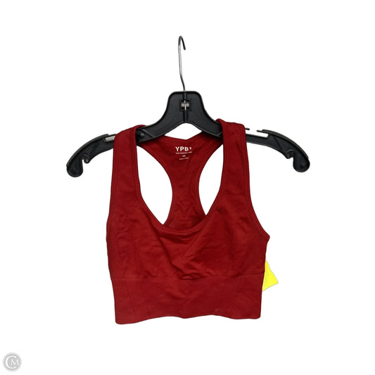 Athletic Bra By Ypb In Red, Size: Xs