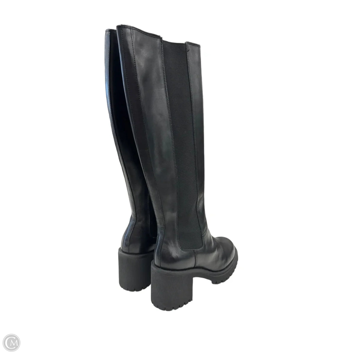 Boots Knee Heels By Coach And Four In Black, Size: 8