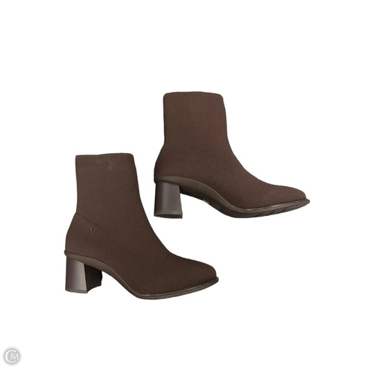 Boots Ankle Heels By Vivaia In Brown, Size: 7