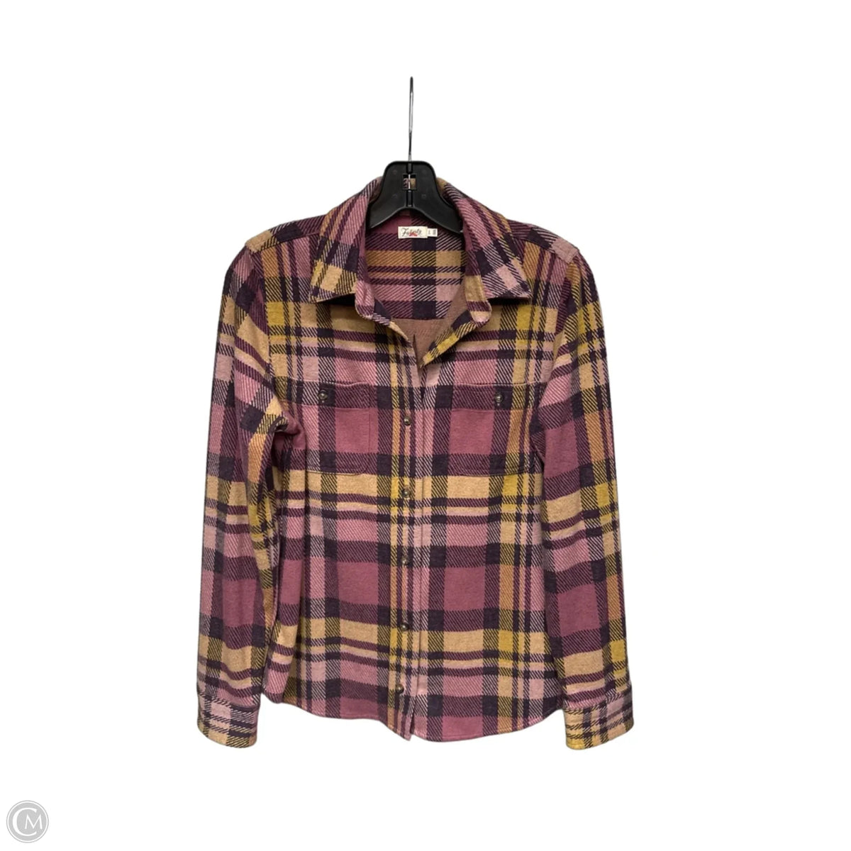 Top Long Sleeve By Faherty In Purple, Size: S