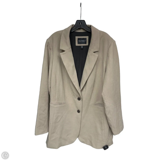 Blazer By Eloquii In Tan, Size: 2x
