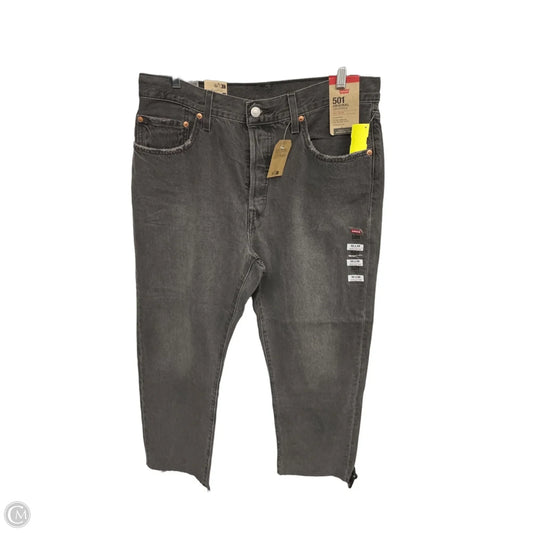 Jeans Cropped By Levis In Black, Size: 14
