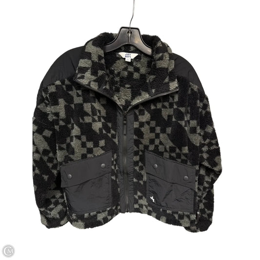 Athletic Jacket By Joy Lab In Black & Grey, Size: M